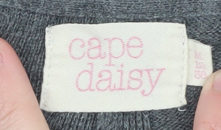 Cape Daisy Women’s Grey Crew Neck Long Sleeve Pullover Jumper Size M
