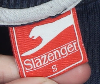 Slazenger Men's Blue Crew Neck Pullover Sweatshirt S Regular Fit
