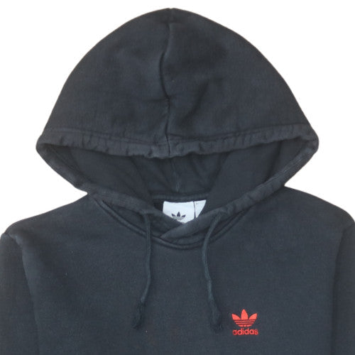 adidas Men’s Black XS Pullover Hoodie with Red Logo