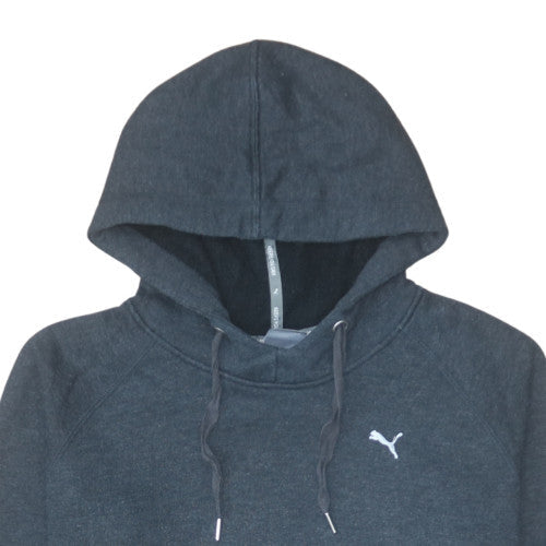 Puma Womens Black Size 14 Pullover Hoodie Sweatshirt Lined Hooded