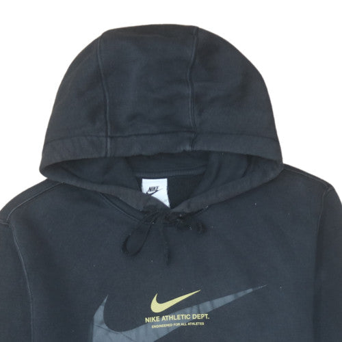 Nike Men's Black Pullover Hoodie S Sports Fleece Graphic Print