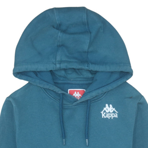 Kappa Mens Blue XS Pullover Hoodie with Logo Graphic Print