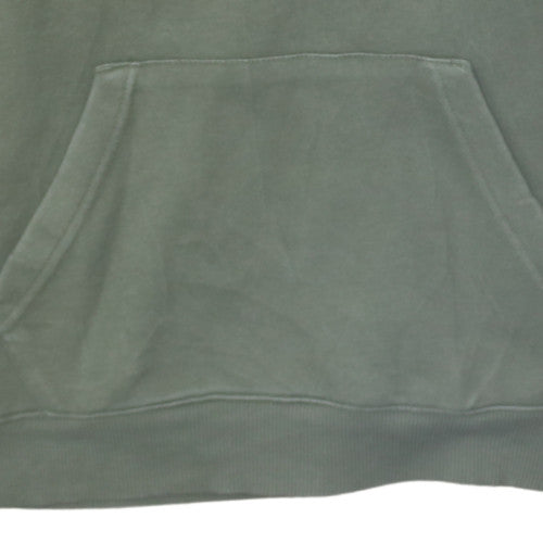 Reebok Men's Green Pullover Hoodie Small Logo Fleece Sweatshirt