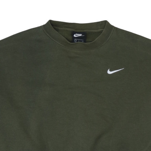 Nike Women’s Khaki Green Pullover Sweatshirt Small Cotton Blend