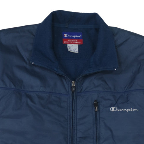 Champion Men's Blue L Fleece Lined Full Zip Basic Jacket