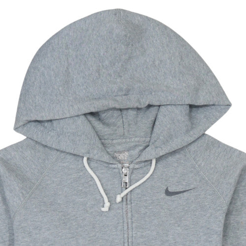 Nike Women Grey Full Zip Hoodie XS Athletic Dept Cotton Blend
