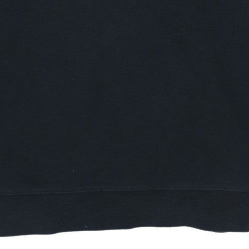 Nike Women Black M Pullover Sweatshirt Crew Neck Logo Classic