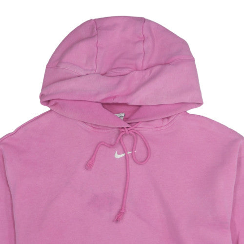 Nike Women Pink Pullover Hoodie Medium Hooded Sweatshirt