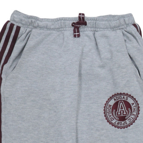 Adidas Boys Grey Jogger Sweatpants Size 146 Athletic Track Pants