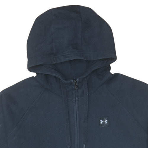 Under Armour Mens Black XL Full Zip Hoodie Warm Fleece Sweatshirt