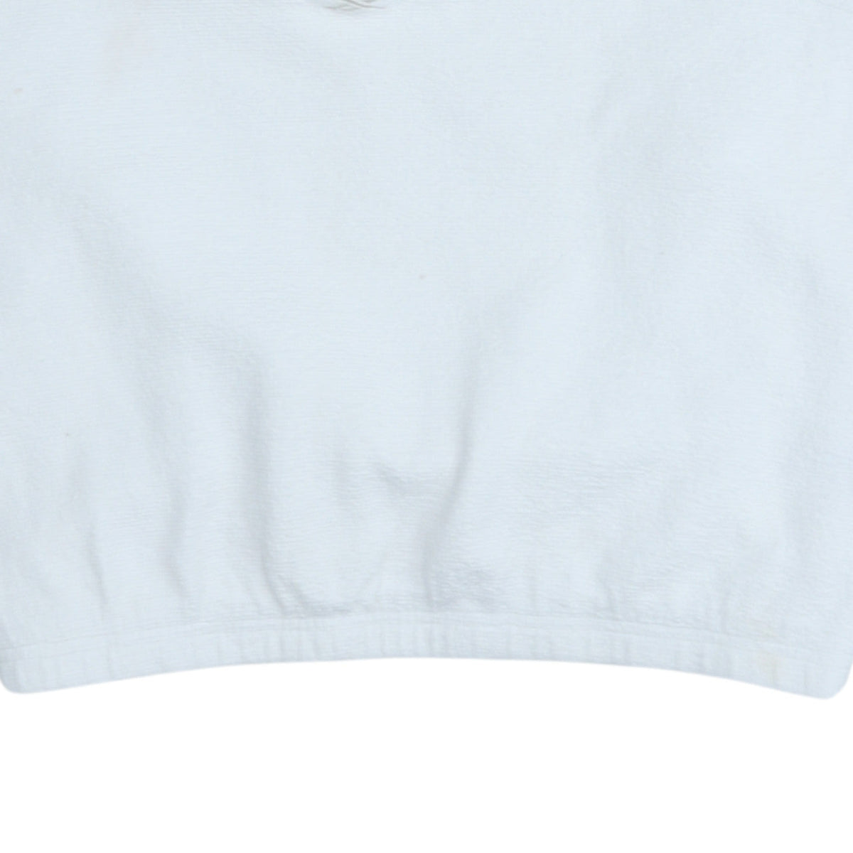 Reebok Womens White 1/4 Zip Fleece Sweatshirt M