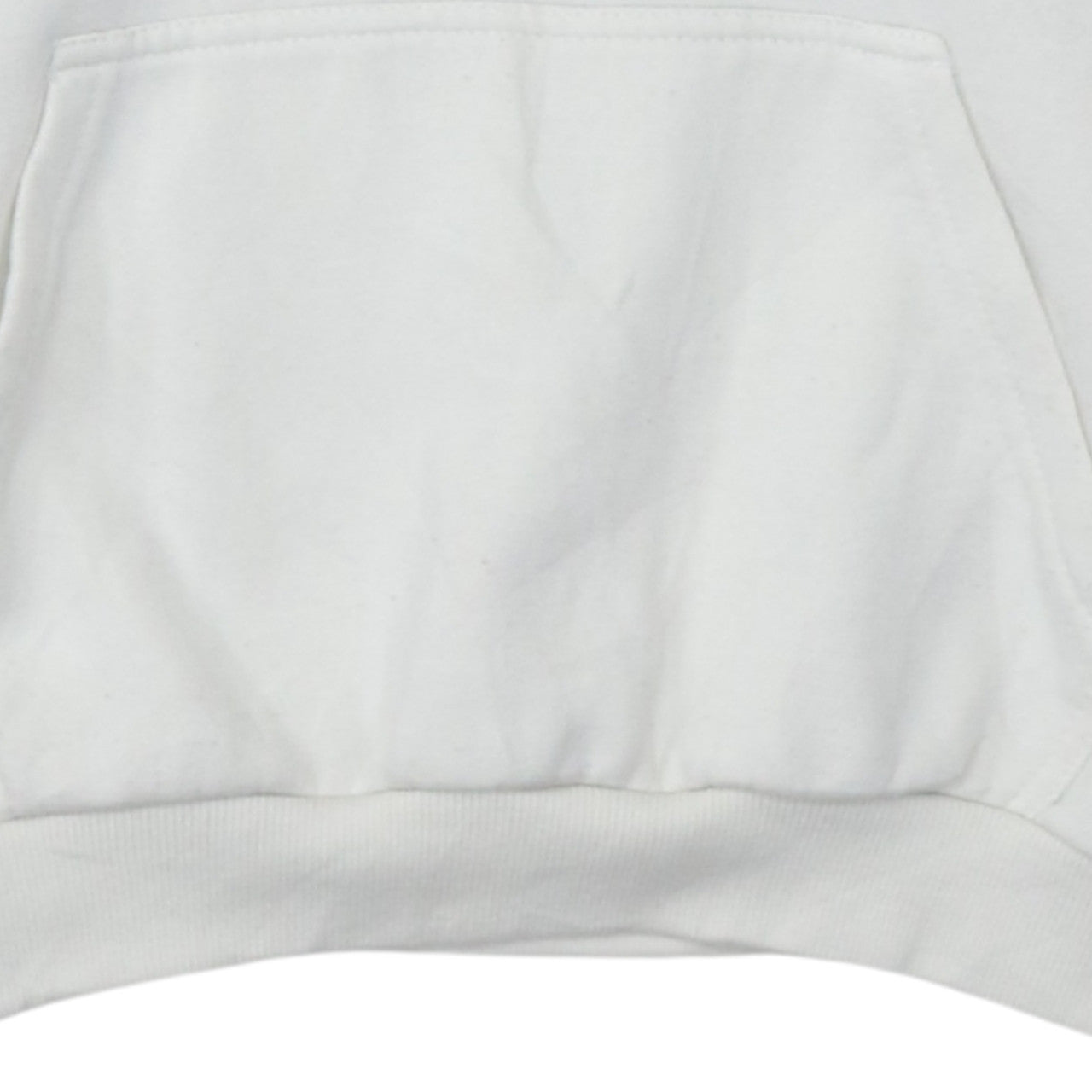 PrettyLittleThing Womens White Hoodie Small Pullover Cotton Blend
