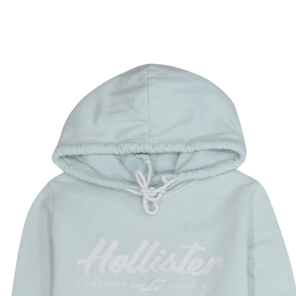 Hollister Unisex Blue Pullover Hoodie S Logo Fleece Sweatshirt