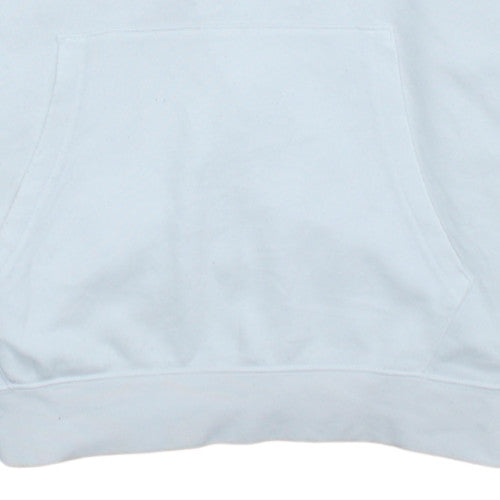 Champion Girls White Pullover Hoodie Size L Logo Fleece Sweatshirt