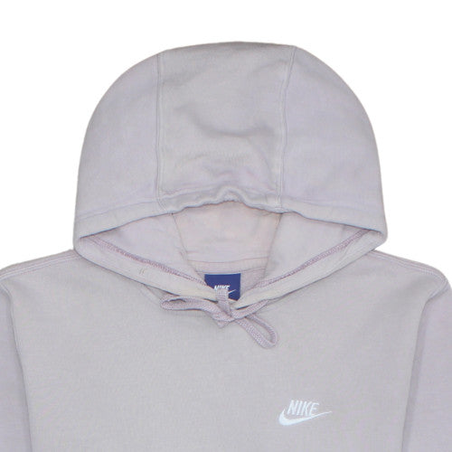 Nike Women's Grey Pullover Hoodie Medium Cotton Blend Sweatshirt