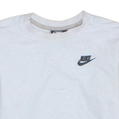 Nike Men's White XS Pullover Crew Neck Sweatshirt