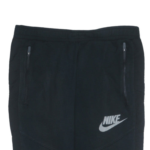 Nike Men's Black Joggers M Regular Fit Fleece Tapered Sweatpants