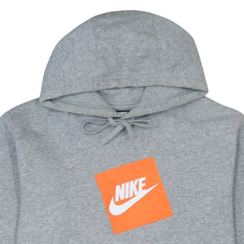 Nike Men's Grey Pullover Hoodie L Graphic Sports Fleece