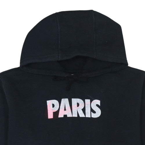 Nike Men's Black Paris Pullover Hoodie Size L Fleece Sweatshirt