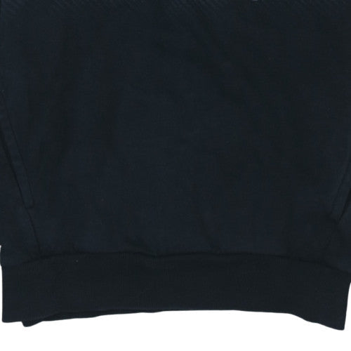 Puma Mens Black Pullover Hoodie M Graphic Logo Sportswear