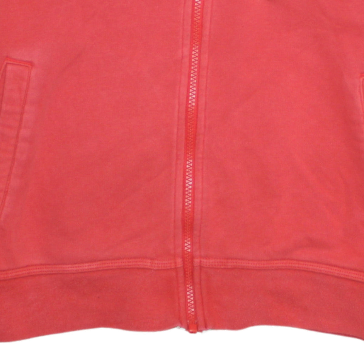 Nike Womens Red Full Zip Hoodie Small Cotton Blend Casual Sweatshirt