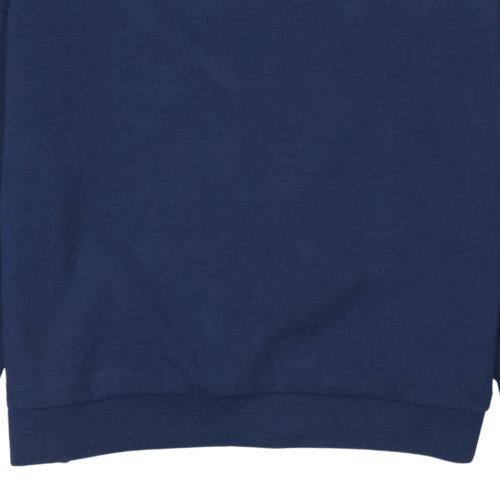 Nike Boys Blue XL Crew Neck Pullover Sweatshirt with Logo Print