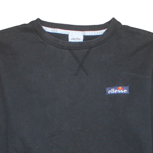 Ellesse Men's Black XL Pullover Sweatshirt Crew Neck Fleece