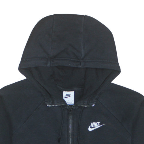 Nike Women's Black Full Zip Hoodie Small Hooded Sweatshirt