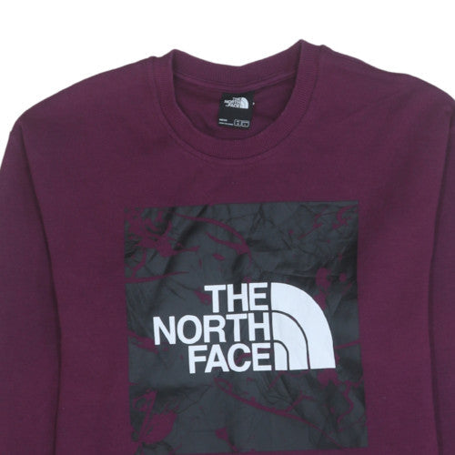 The North Face Men's Purple Crew Neck Sweatshirt M Graphic Print