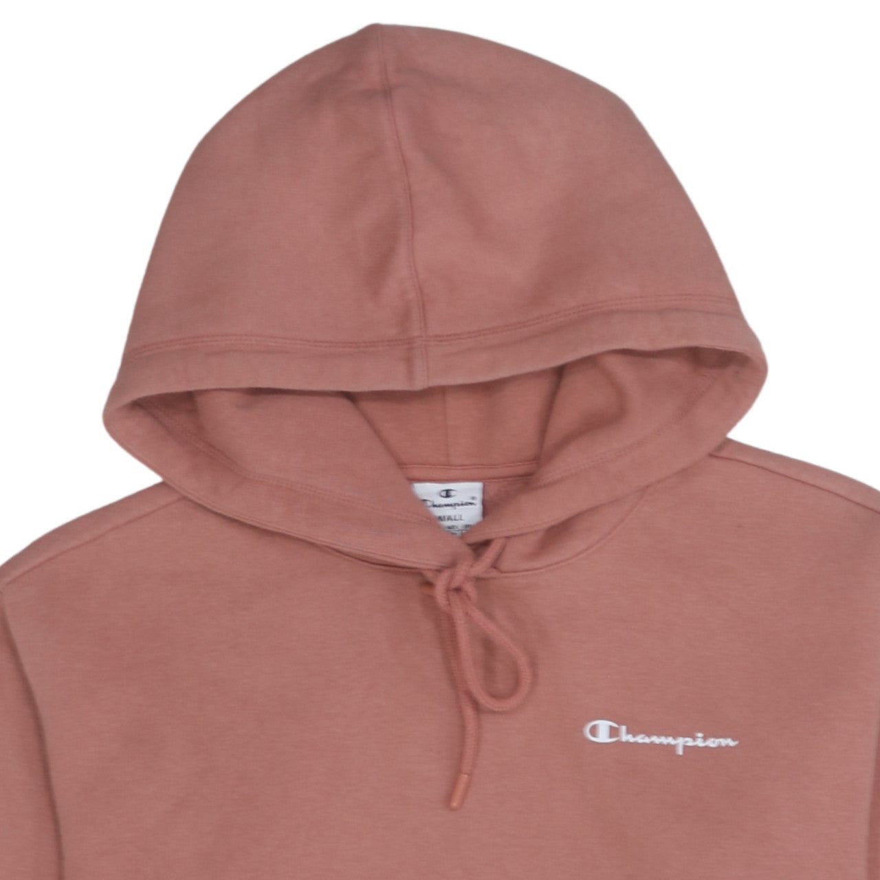 Champion Women’s Pink Pullover Hoodie Small Cotton Blend Logo Sweatshirt