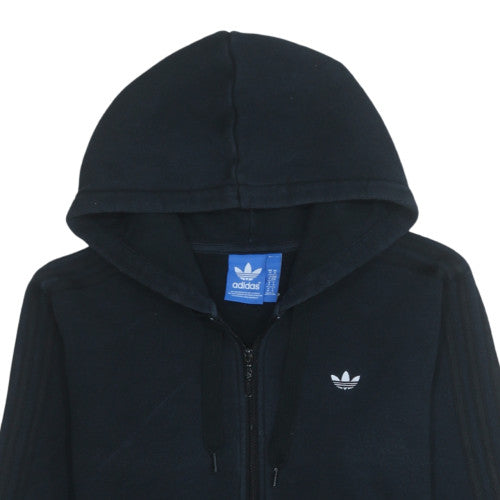 adidas Mens Black Full Zip Hoodie Size M Regular Fit Sports Style