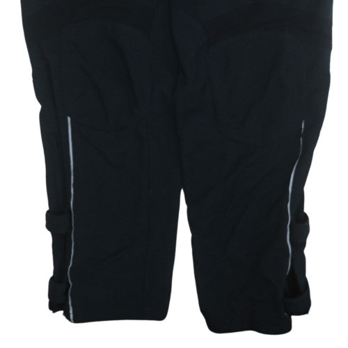 Adidas Men's Black XL Jogger Trousers with Reflective Zip Detail