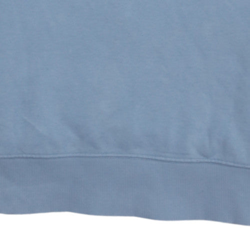Calvin Klein Jeans Men Blue Cotton Logo Crew Neck Sweatshirt S