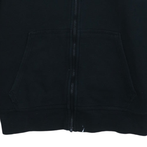 Nike Men Black Full Zip Fleece Hoodie M Regular Fit