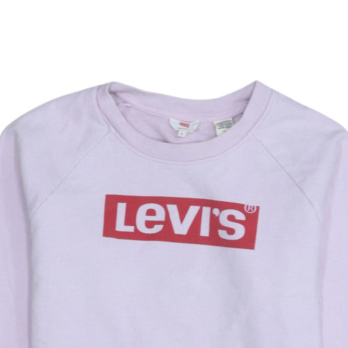 Levi's Women's Pink Crew Neck Pullover Sweatshirt Size S