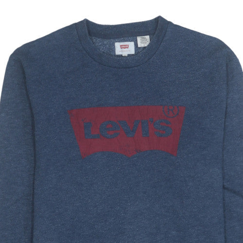 Levi's Men's Blue Logo Pullover Sweatshirt Size M Regular Fit