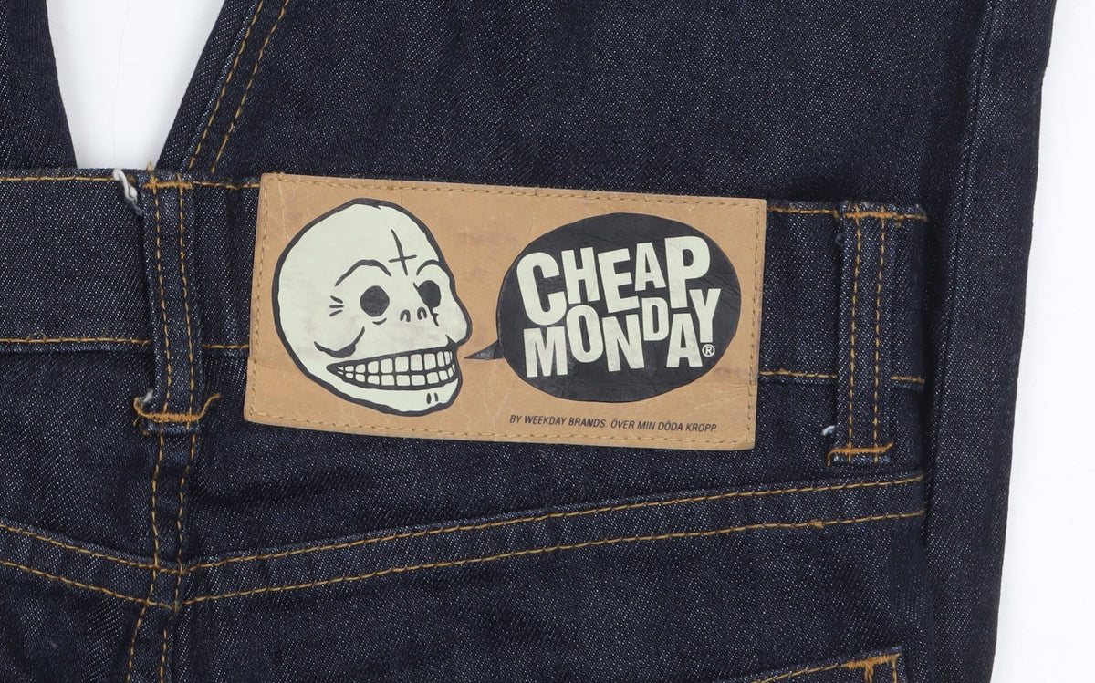 Cheap Monday Men's Blue Slim Straight Leg Jeans 31x32 Denim