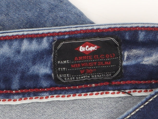 Lee Cooper Men's Blue Slim Fit Mid Rise Straight Jeans W30