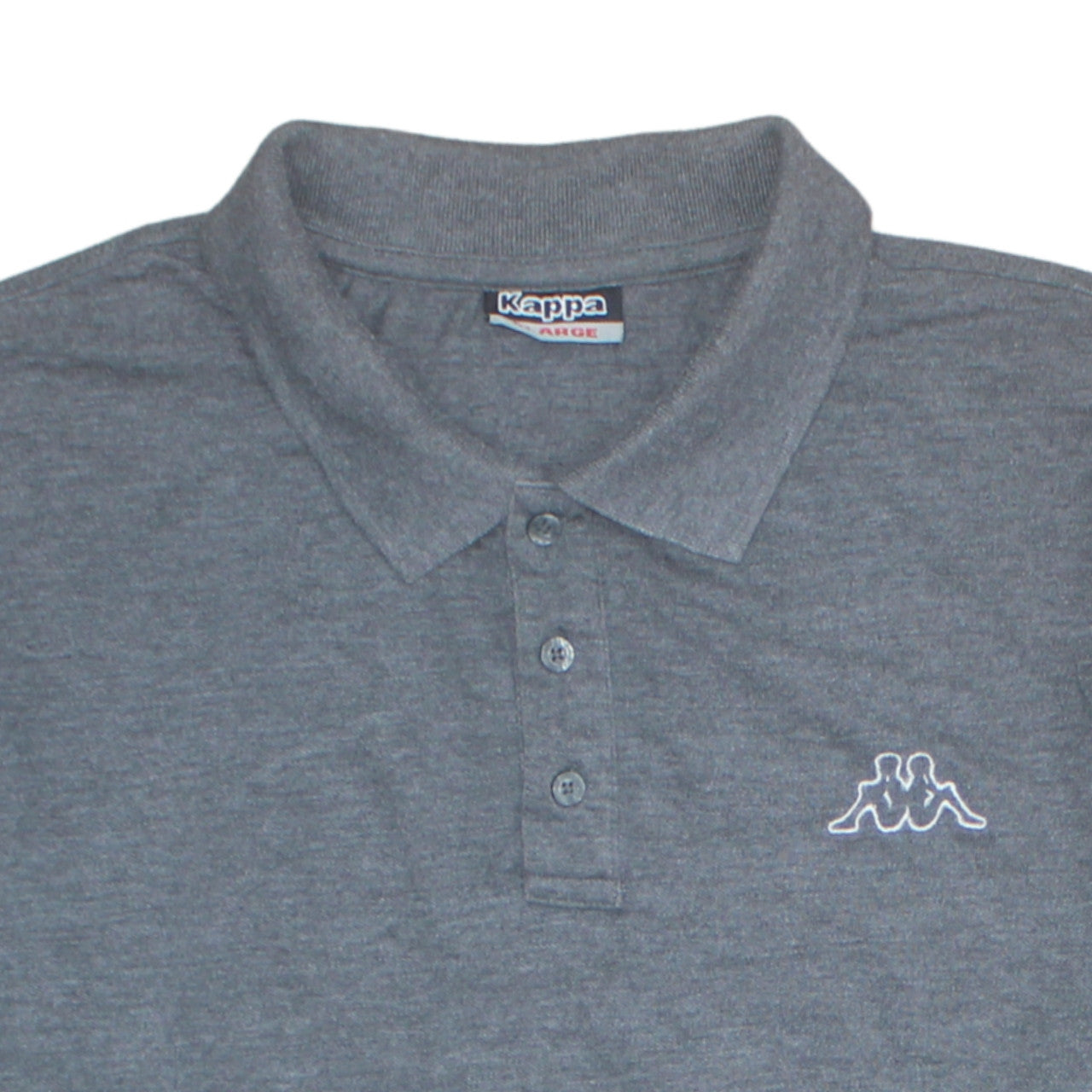 Kappa Mens Grey Polo Shirt XL Regular Fit Short Sleeve