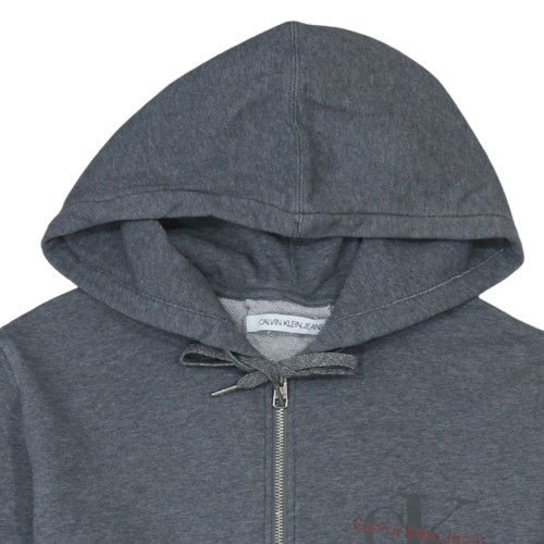 Calvin Klein Jeans Men's Grey Full Zip Hoodie Size M