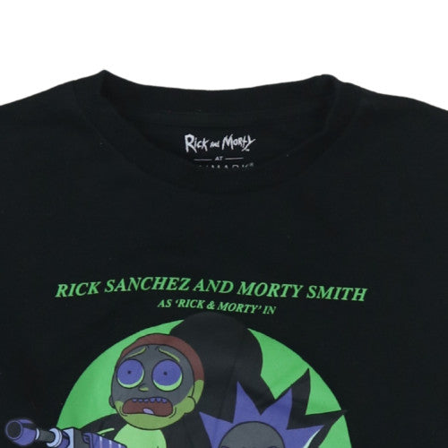 Primark Rick and Morty Men's Black Pullover Sweatshirt Medium