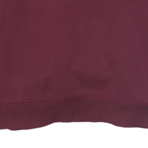 Napapijri Men’s Red Pullover Hoodie L Regular Fit Logo Fleece