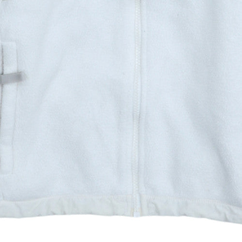 The North Face Girls White Fleece Full Zip Jacket Size L