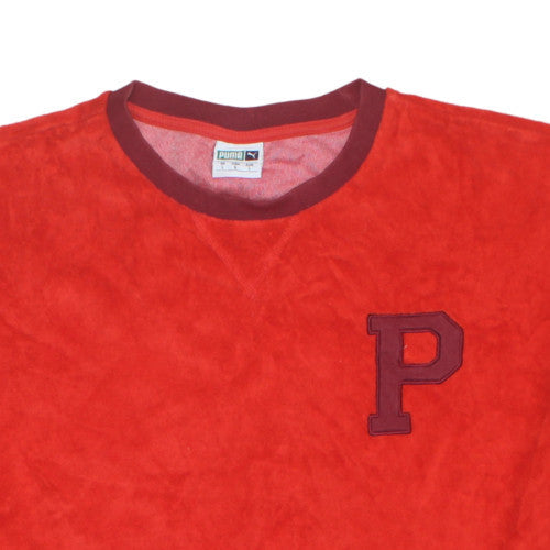 Puma Men Red Crew Neck Short Sleeve College Style T-Shirt L