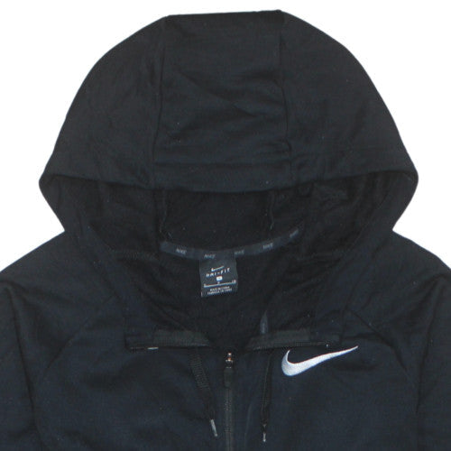 Nike Men's Black Dri-FIT Full Zip Hoodie S Regular Fit