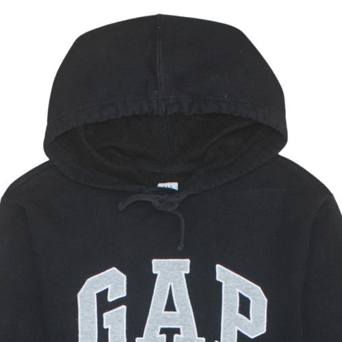 Gap Womens Black Pullover Hoodie Large Cotton Blend Casual