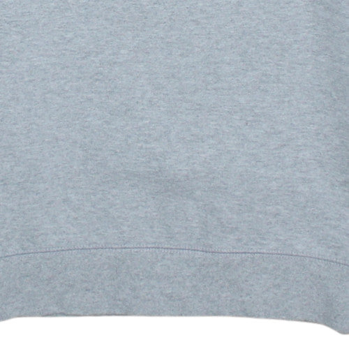 Nautica Men’s Grey Pullover Sweatshirt M Crew Neck Logo Fleece