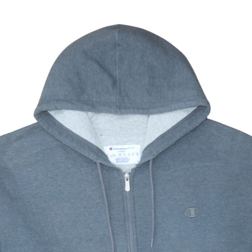 Champion Men’s Grey 2XL Full Zip Hoodie Sweatshirt
