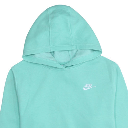 Nike Girls Green Pullover Fleece Hoodie XL 158-170cm Hooded Sweatshirt
