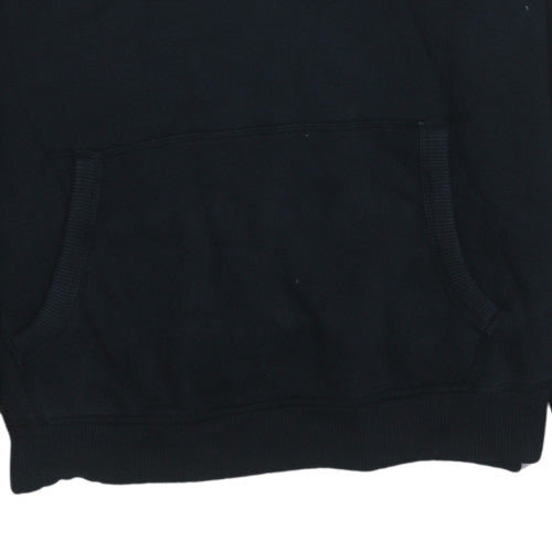 Lee Men's Black Pullover Hoodie L Classic Logo Cotton Sweatshirt